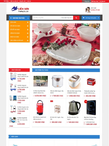 Website Liên Sơn Shop
