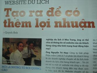 Tạp chí Tin Học & Đời Sống phỏng vấn ông Nguyễn Tri Huy