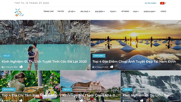 Website du lịch 123tadi