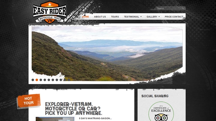 Website EasyRiderTrips.vn