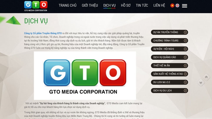 Website Công ty GTO Media