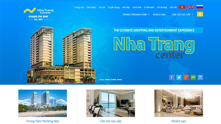 Website Nha Trang Center