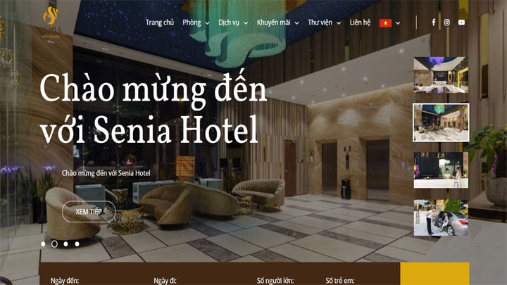 Website Senia Hotel