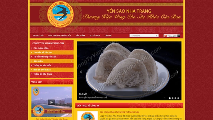 Website Công ty Yến Sào Nha Trang