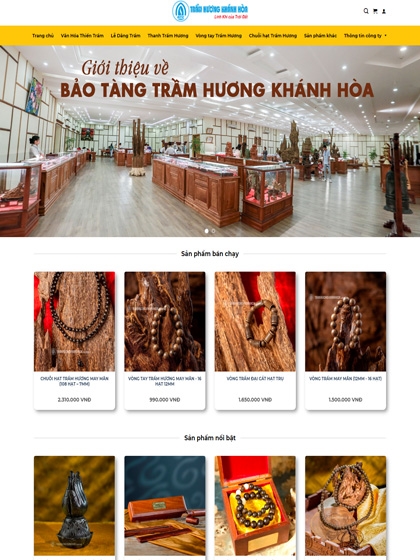 Website Công ty Trầm Hương Khánh Hòa