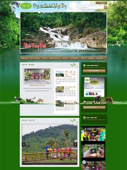 Website Công viên du lịch Yangbay