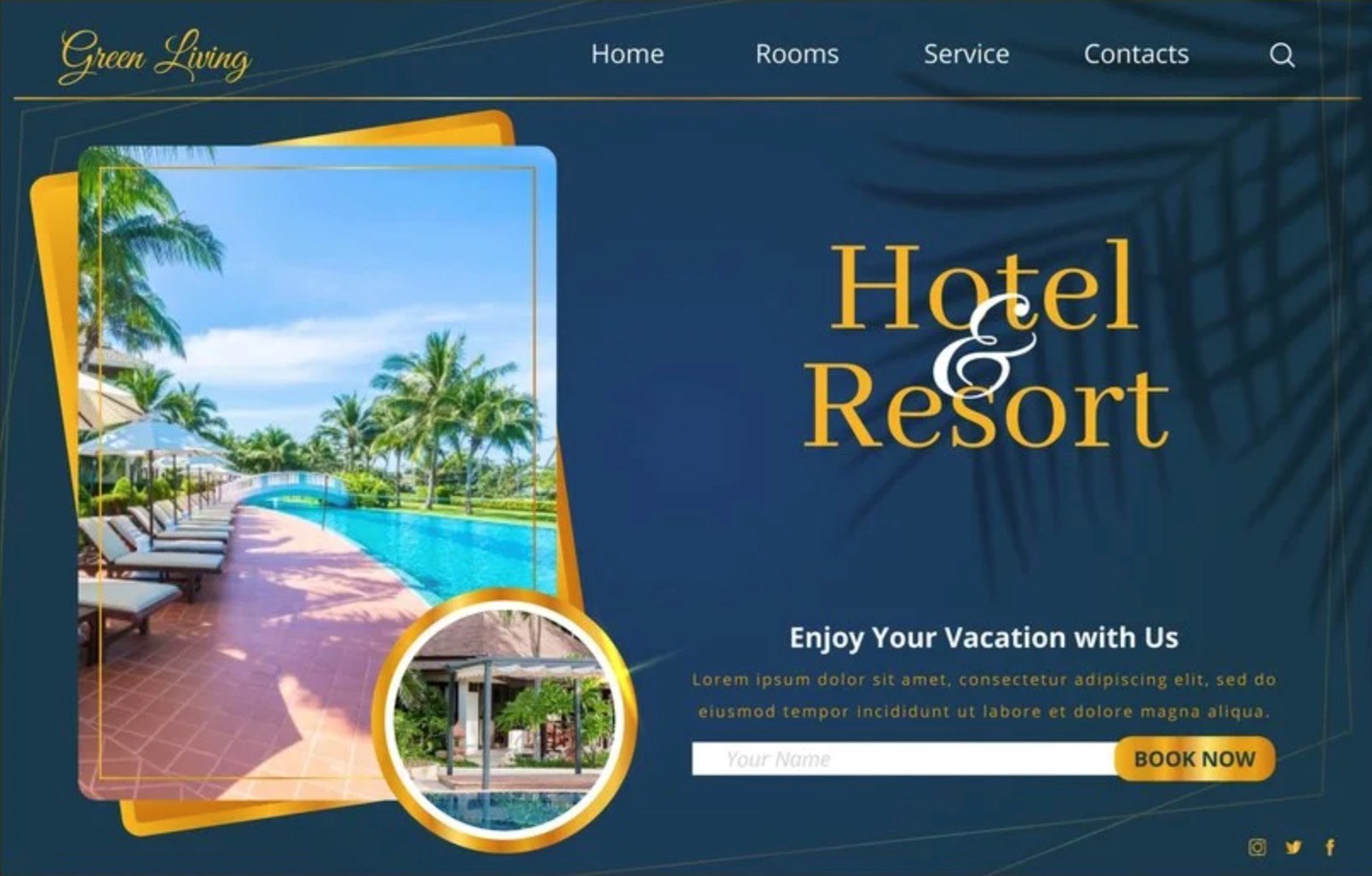 Thiết kế website khách sạn, resort